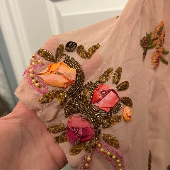 Tracy Reese Floral Beaded Top - Picture 9 of 14